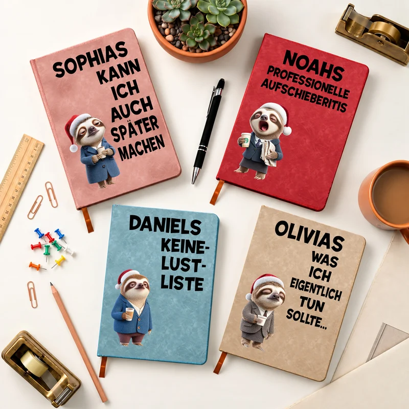 Kann Ich Auch Später Machen - Personalisiertes Notizbuch A5 Kollegen