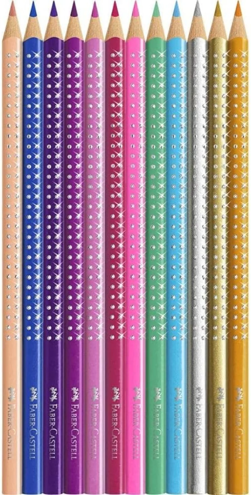 Faber-Castell Sparkle Buntstifte 12er Metalldose Pink