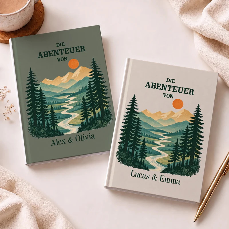 Die Abenteuer Von - Personalisiertes Notizbuch A5 Reise