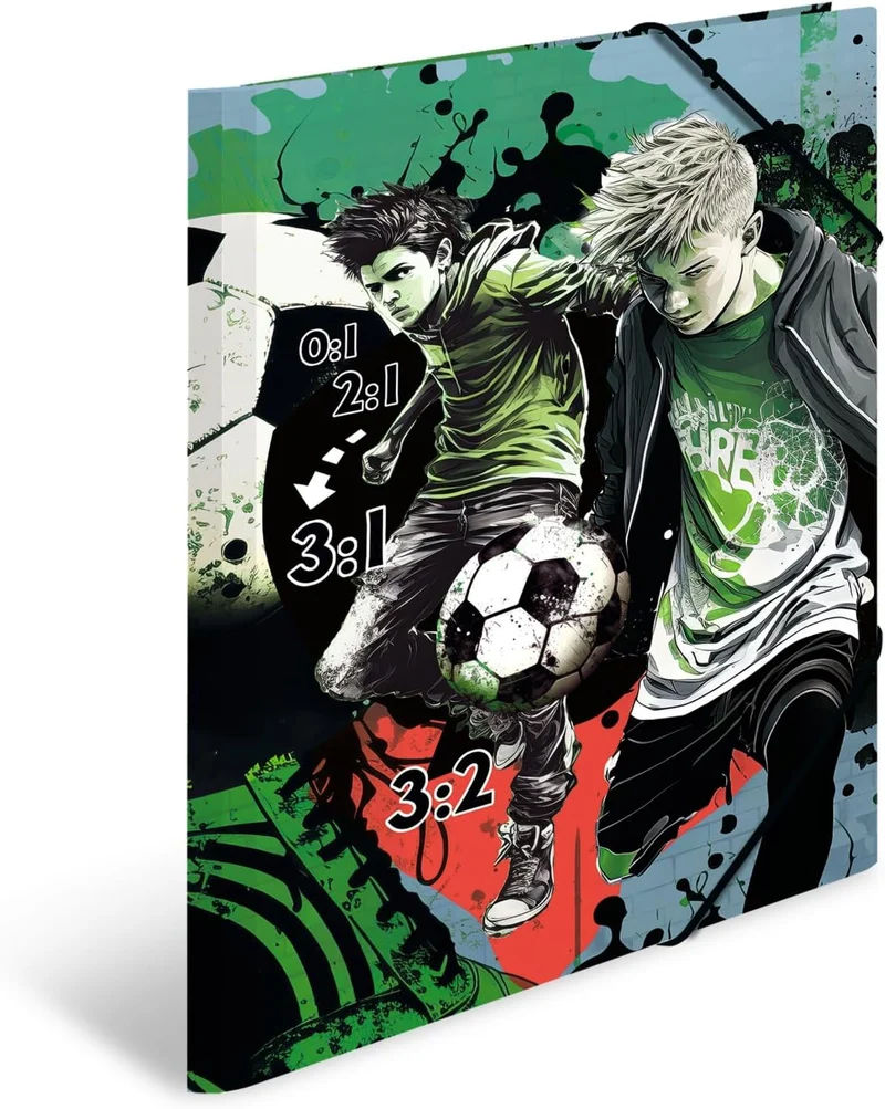 HERMA Sammelmappe Street Soccer DIN A3 Karton Gummizug