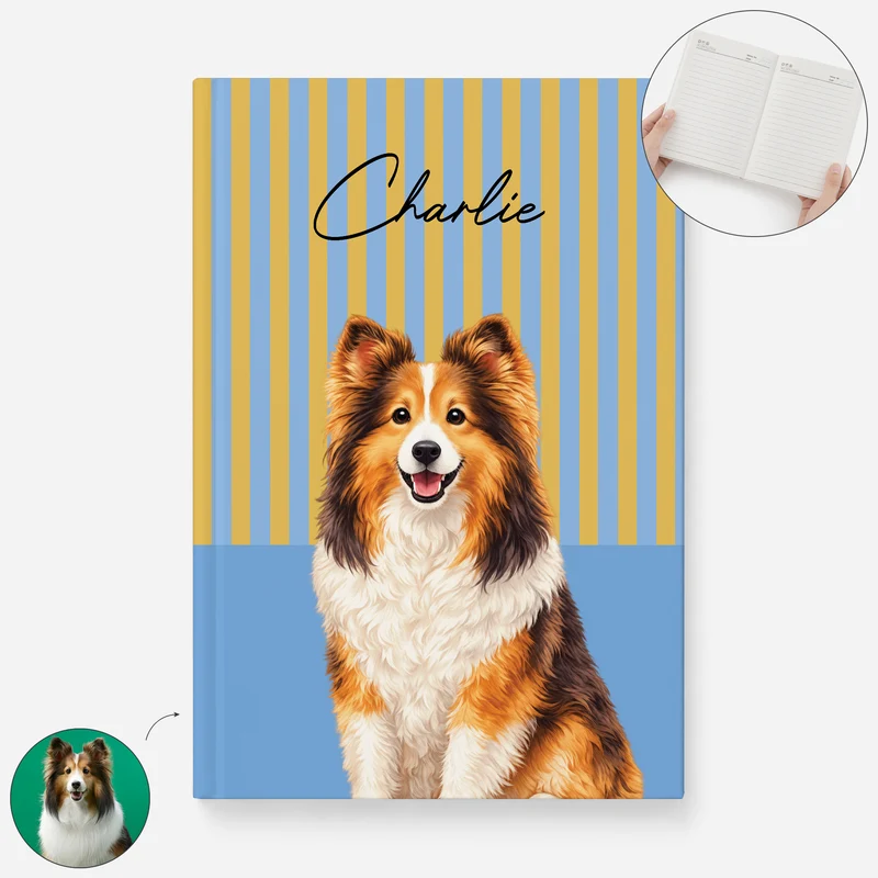 Haustier AI Bild Generator - Personalisiertes Notizbuch A5