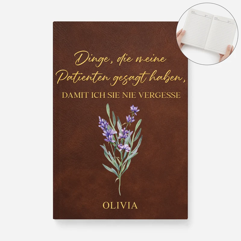 Dinge Die Meine Patienten Gesagt Haben Damit Ich Sie Nie Vergesse - Personalisiertes Notizbuch A5 Pflegerkraft
