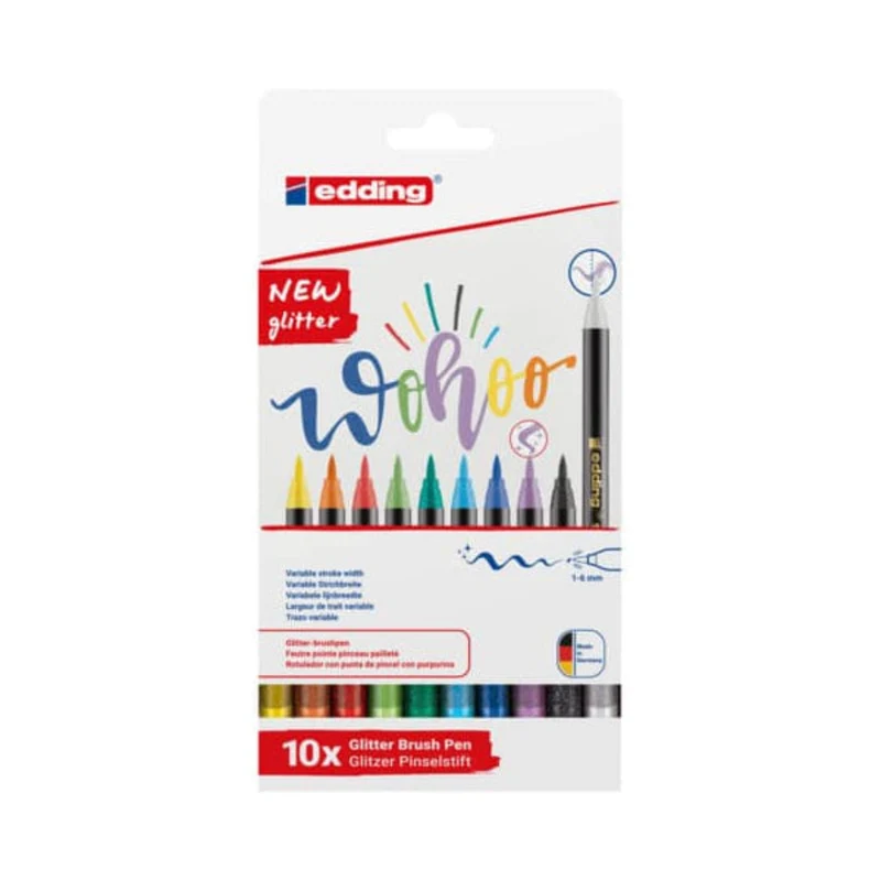 edding 1340 Glitzer Pinselstift 10er-Set