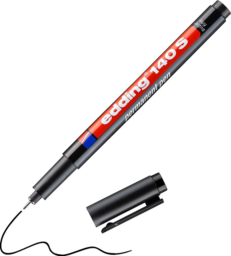 edding 140 S Folienschreiber schwarz – Rundspitze 0,3 mm