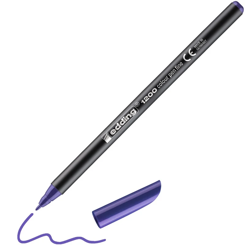 edding 1200 colourpen Fasermaler violett – 1 mm