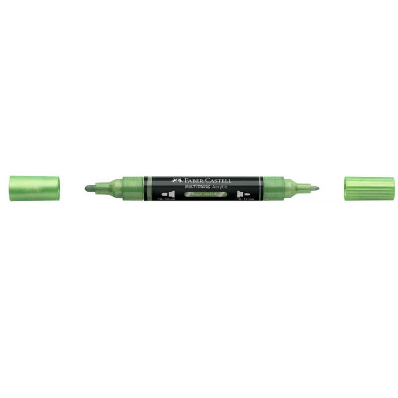 Faber-Castell Multimark Acrylic Dual Tip sage metallic