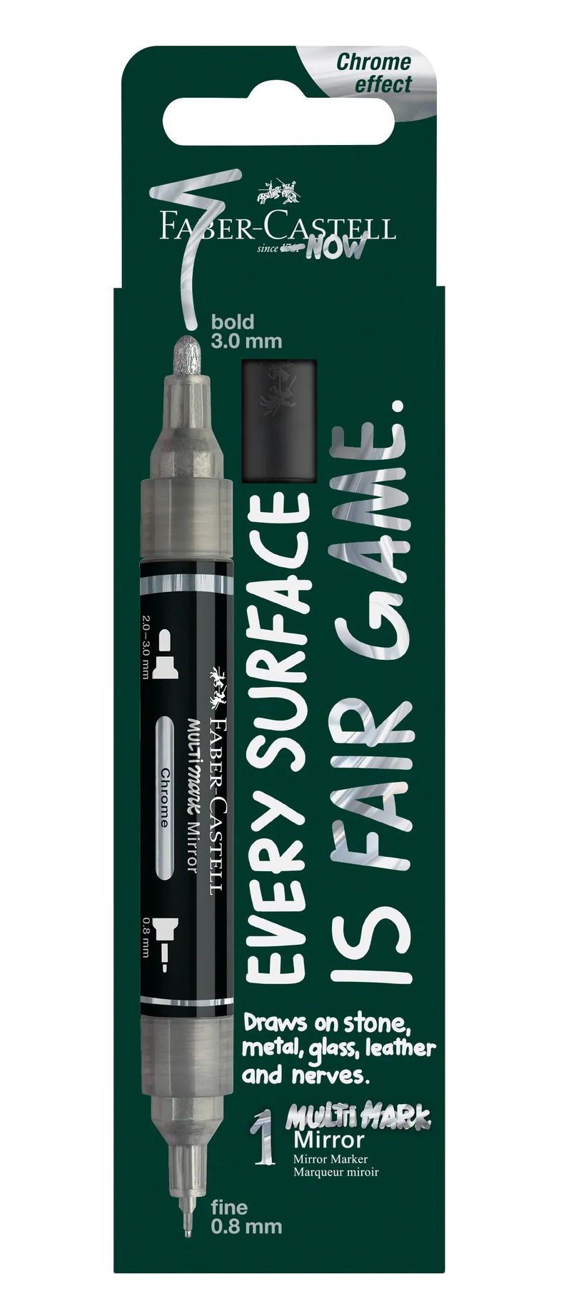 Faber-Castell Multimark Mirror Marker MM BK – Chrome