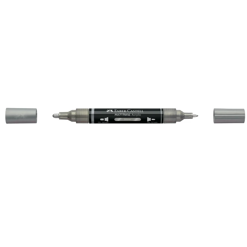 Faber-Castell Multimark Acrylic Marker – Farbe: Silber / Silver