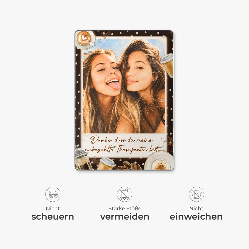 Beste Freundinnen Für Immer AI Bild Generator - Acryl Kühlschrankmagnet Personalisiert