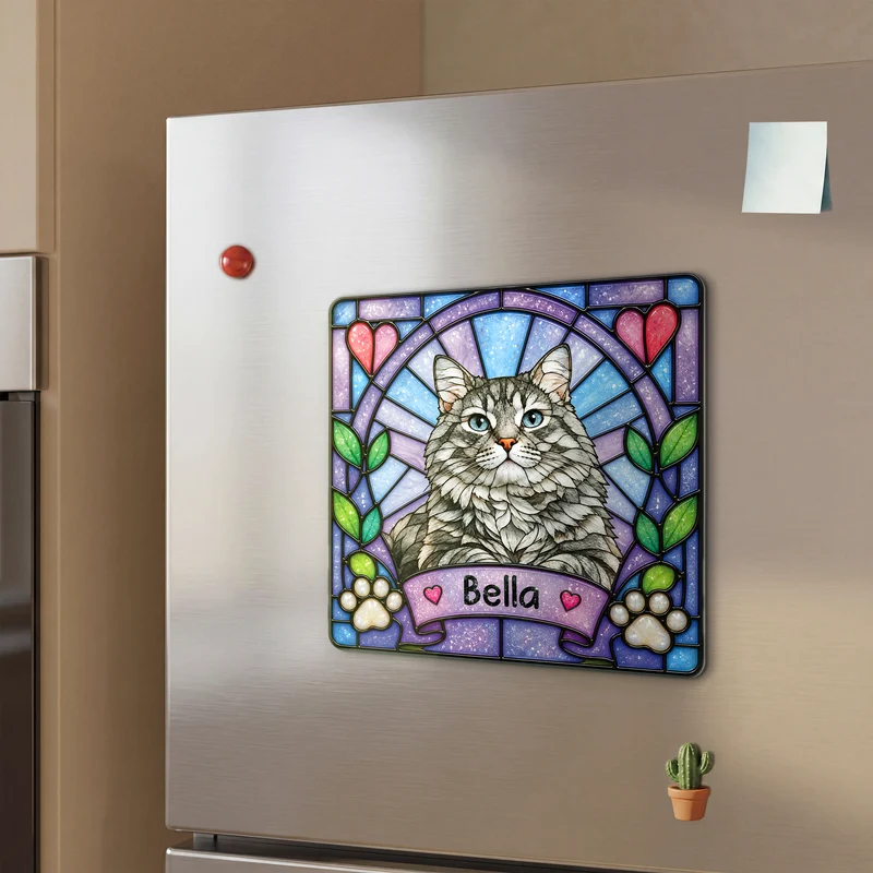 Haustier AI Bild Generator - Acryl Kühlschrankmagnet Personalisiert