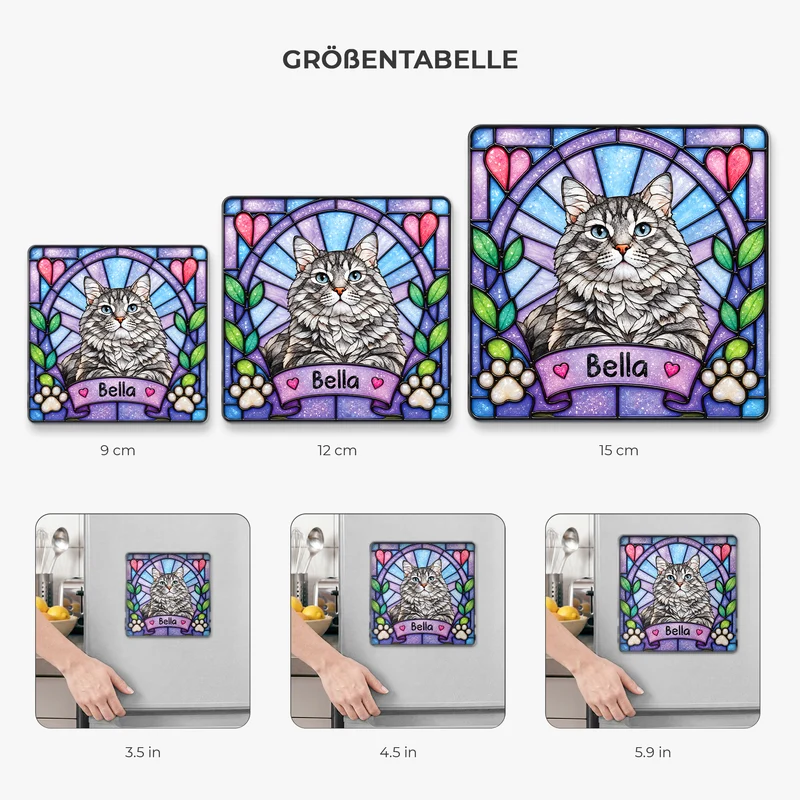 Haustier AI Bild Generator - Acryl Kühlschrankmagnet Personalisiert