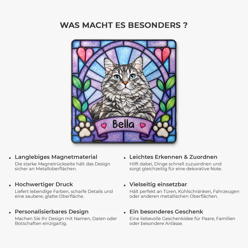 Haustier AI Bild Generator - Acryl Kühlschrankmagnet Personalisiert