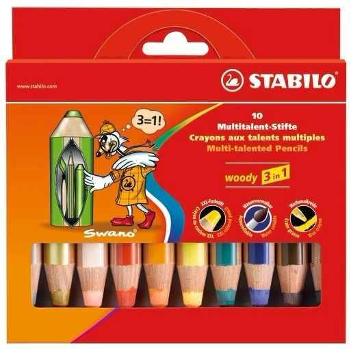 Stabilo woody Wachsmalkreide 3 in 1