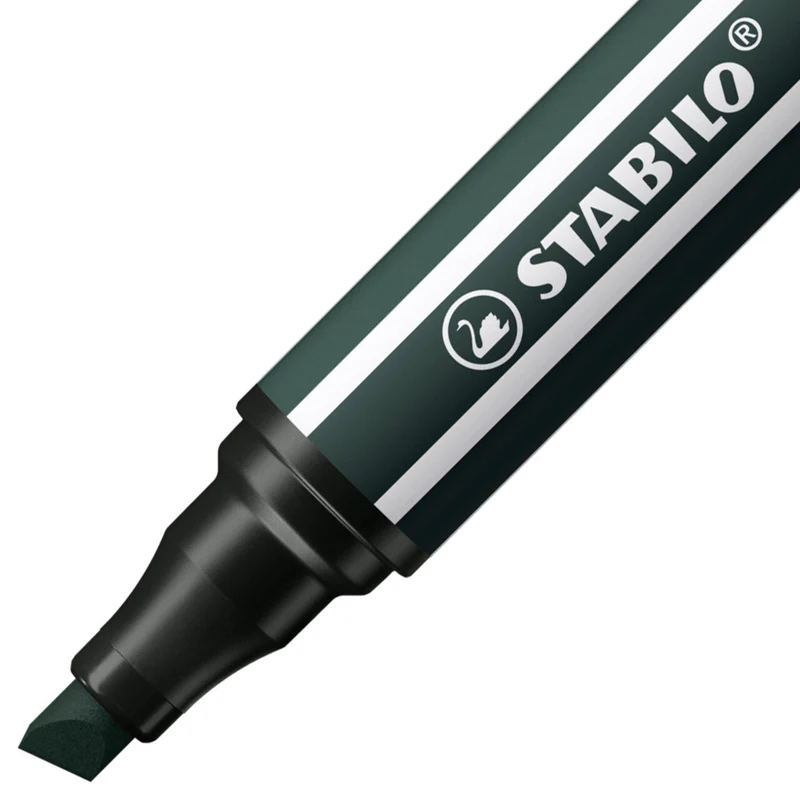 STABILO Pen 68 MAX Keilspitze grünerde – Einzelstift