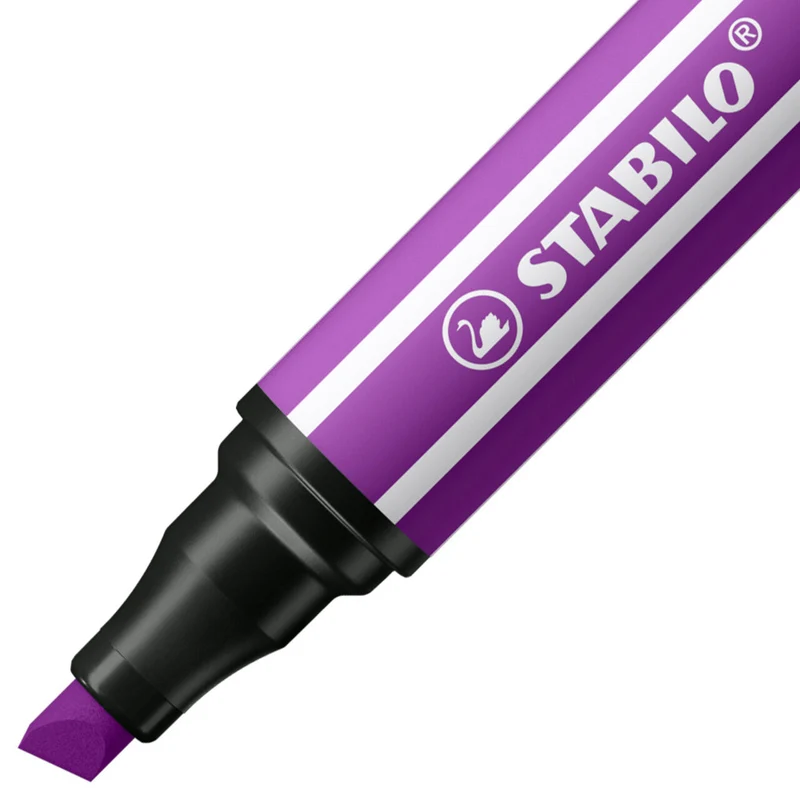 STABILO Pen 68 MAX Keilspitze lila – Einzelstift