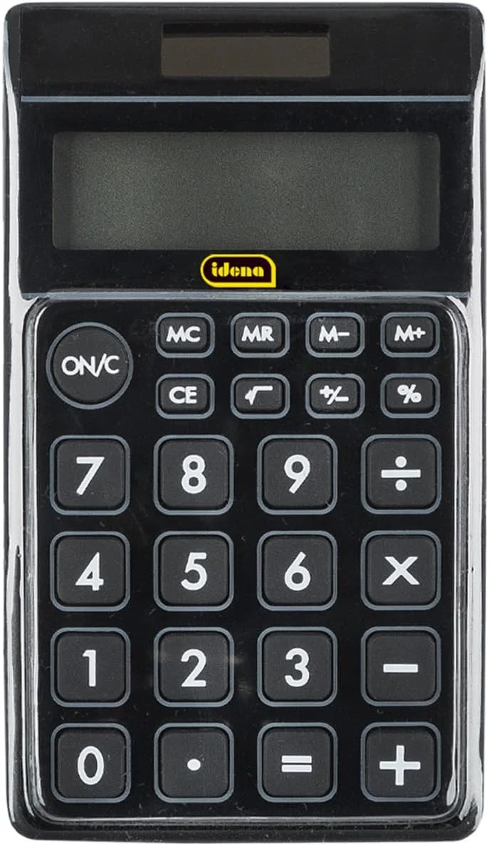 Idena Taschenrechner TR 800 Solar 8-stellig schwarz