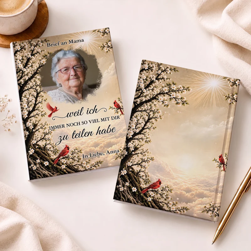Brief An Verstorbenen - Personalisiertes Notizbuch A5 Foto