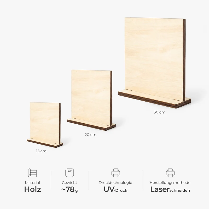 Vom Ersten Kuss Bis Zum Letzten Atemzug - Holzaufsteller Personalisiert Mit Standfuß Paar