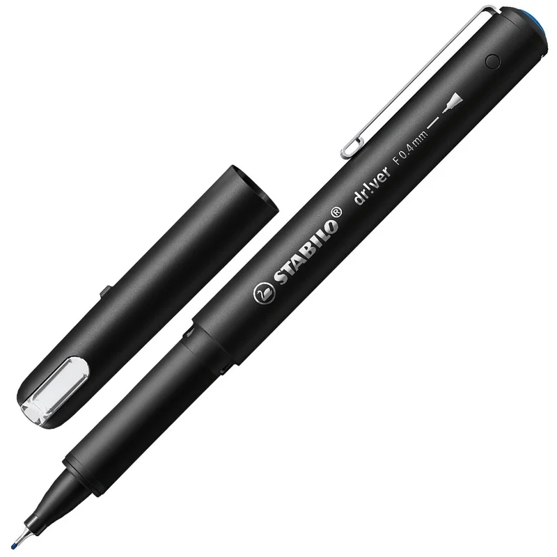 STABILO driver Fineliner blau 0,4 mm – Einzelstift