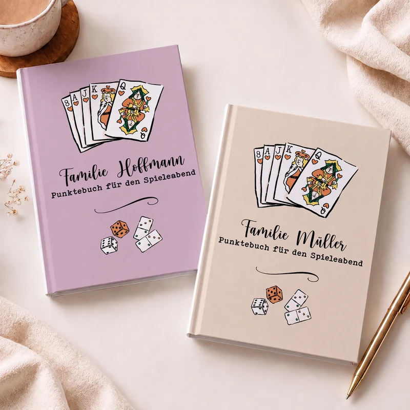 Punktebuch Für Den Spieleabend Familie - Personalisiertes Notizbuch A5
