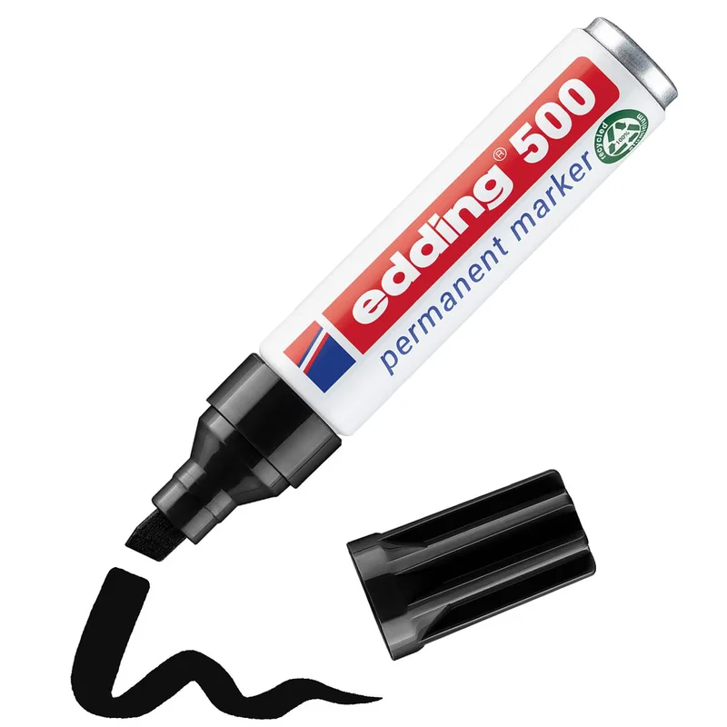 edding 500 Permanentmarker schwarz – Keilspitze 2–7 mm