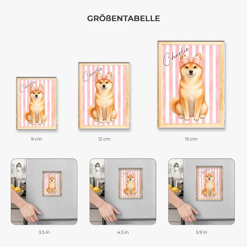 Haustier – Foto Acryl Magnet Personalisiert