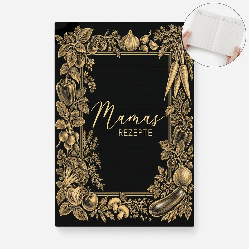 Mamas Rezepte - Personalisiertes Notizbuch A5