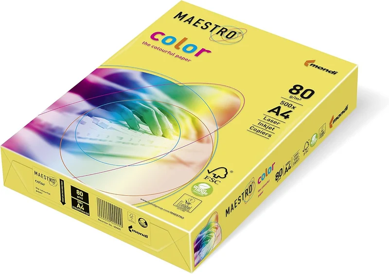 MAESTRO COLOR Kopierpapier A4 160g Gelb - 250 Blatt