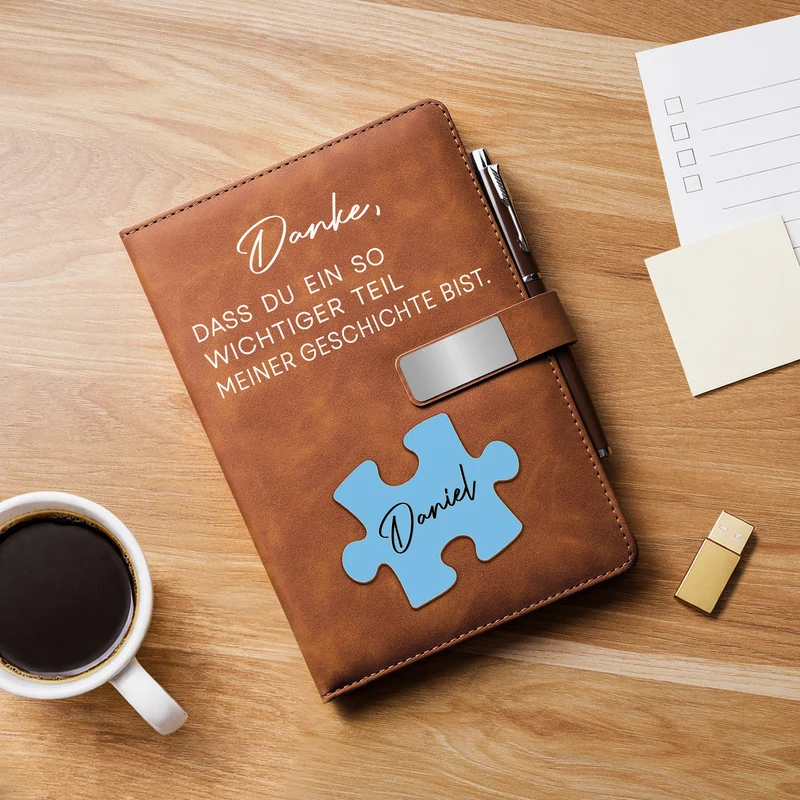 Danke Dass Du Ein Teil Meiner Geschichte Bist - Notizbuch Mit Stift Personalisiert Kollegen