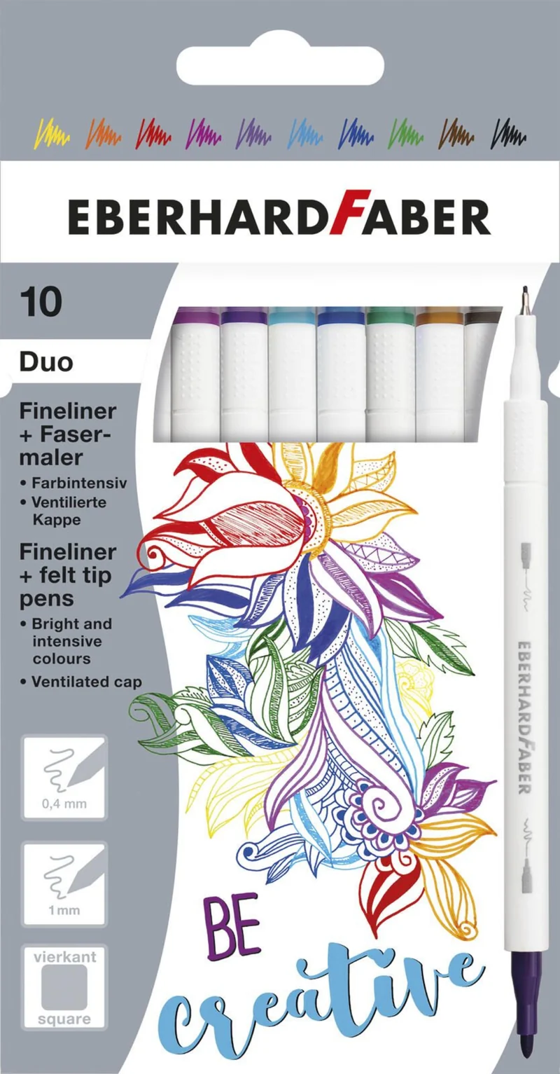 Eberhard Faber Duo Fineliner 10er-Set