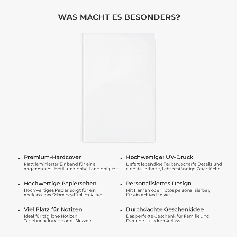 Spieleabend - Personalisiertes Notizbuch A5 Familie Paar