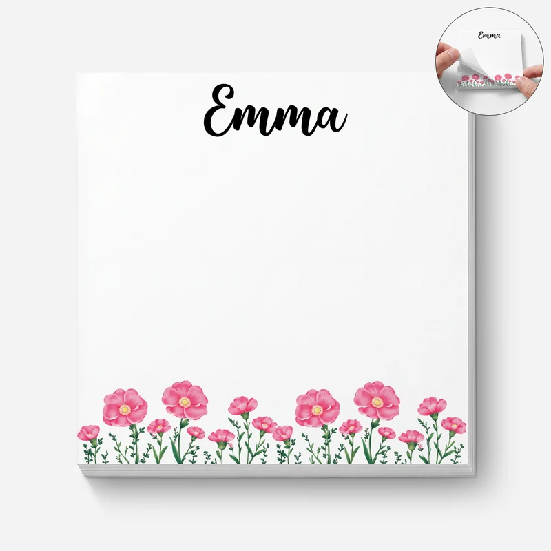 Geburtsmonat Blume - Personalisiertes Geschenk Garten | Haftnotizen Frauen