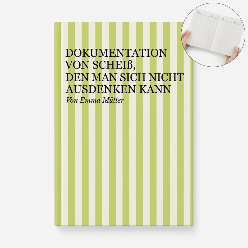Dokumentation Von Scheiß Den Man Sich Nicht Ausdenken Kann - Personalisierte Geschenke Lustig | Notizbuch A5