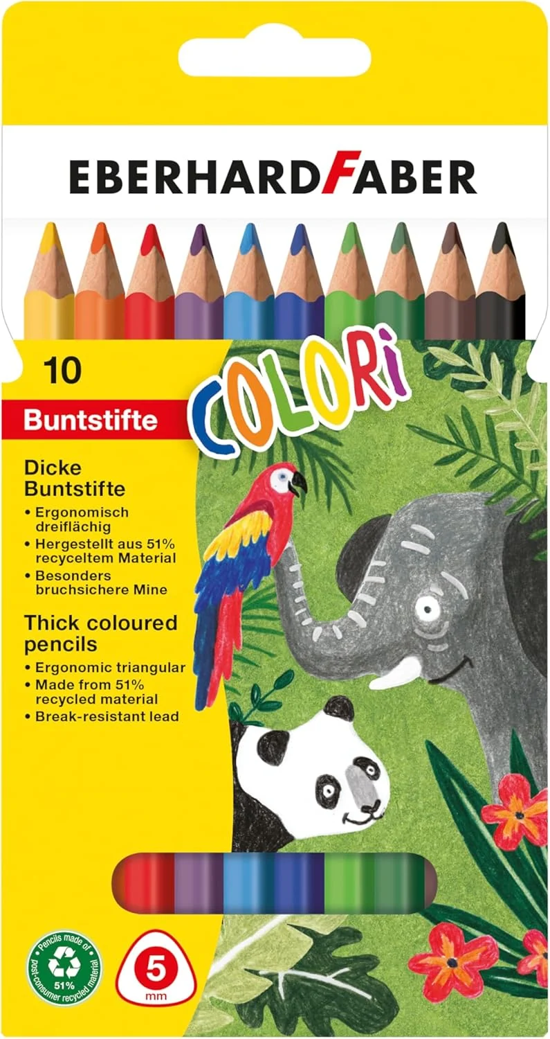 EBERHARD FABER Colori Buntstifte dick 10er Etui