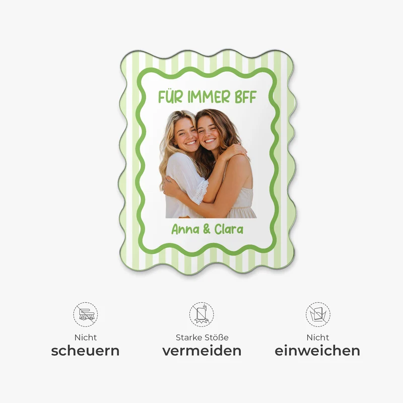 Besties Für Immer - Personalisierte Geschenke Foto | Acryl Magnet Beste Freunde