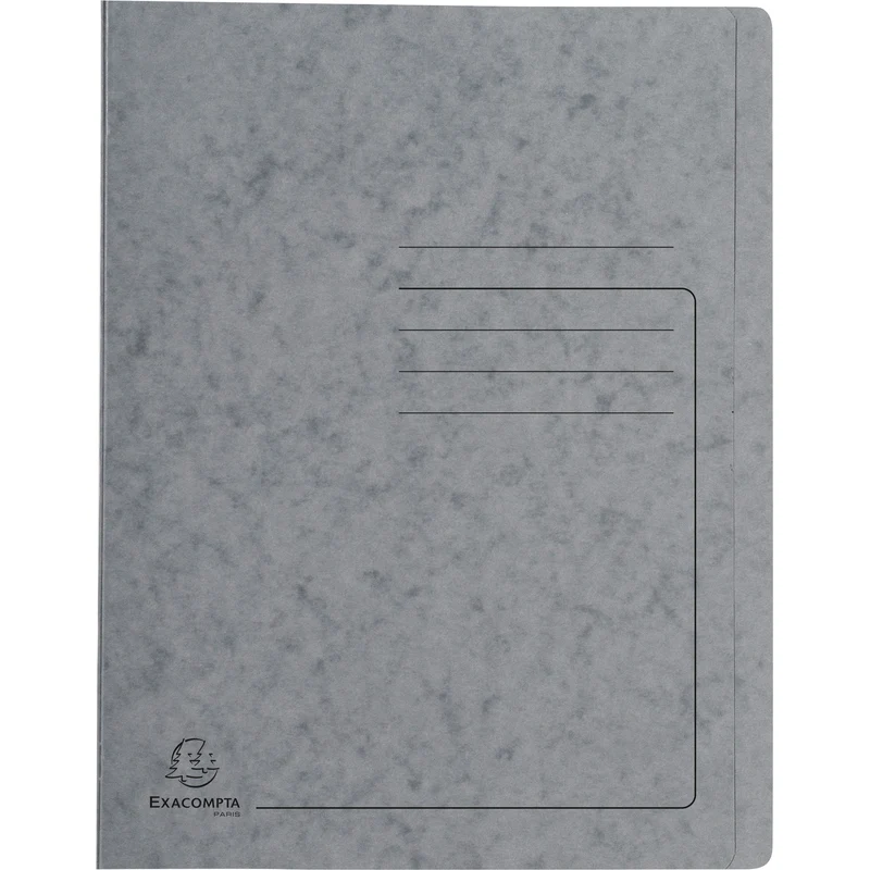 Exacompta Premium Schnellhefter DIN A4 - Robuster Karton-Ordner in elegantem Grau