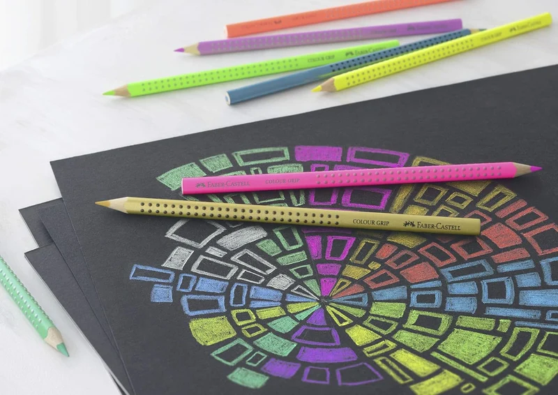 Faber-Castell Colour Grip Buntstifte 12er Sonderfarben