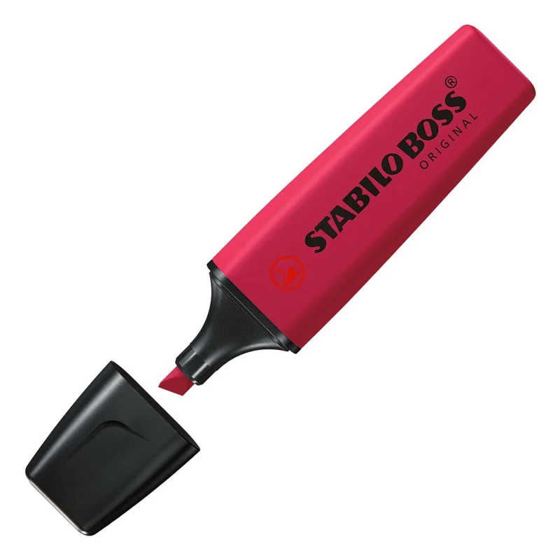 STABILO BOSS ORIGINAL Textmarker Burgunderrot - nachfüllbar