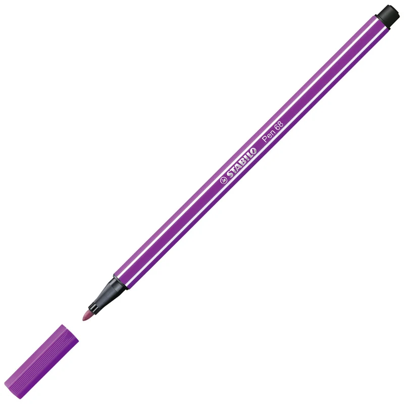 STABILO Pen 68 Filzstift lila – 1 mm Einzelstift