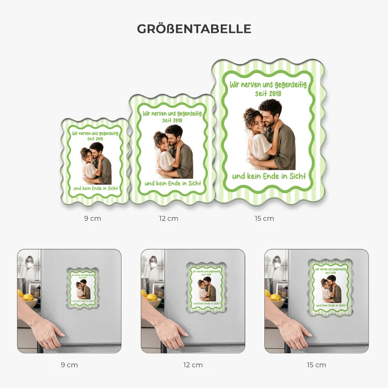 Wir Nerven Uns Gegenseitig - Personalisierte Geschenke Paar | Acryl Magnet Foto