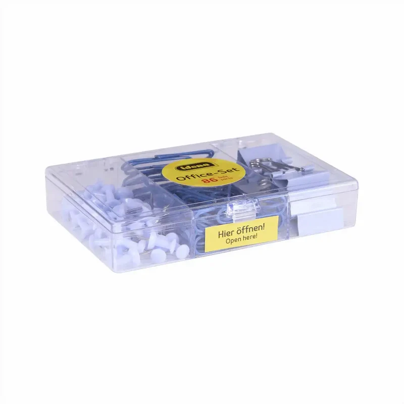 Idena Office Set blau - Komplettes Büro-Starter-Set - 86 Teile