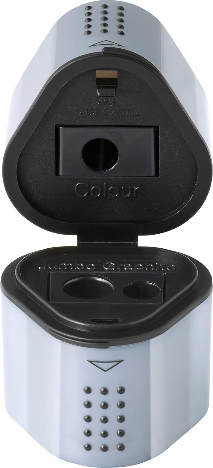 Faber-Castell Dreifachspitzdose Grip 2001 silber