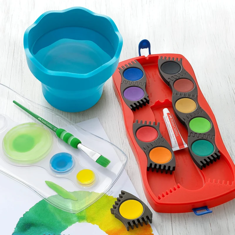 Faber-Castell Wasserbecher Clic&Go türkis