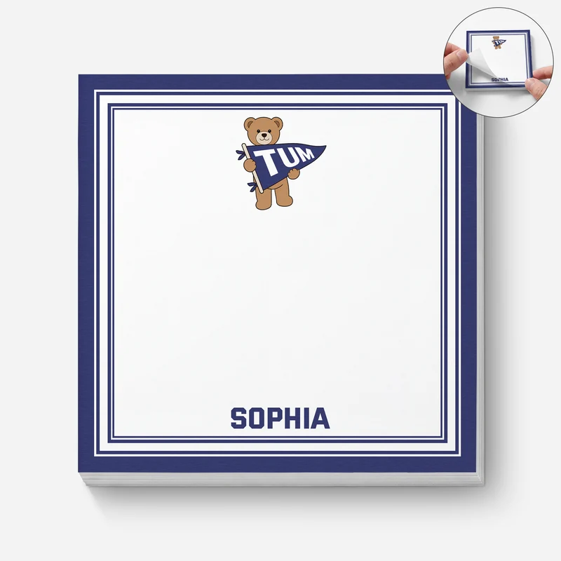 Schulname - Personalisiertes Geschenk | Haftnotizen