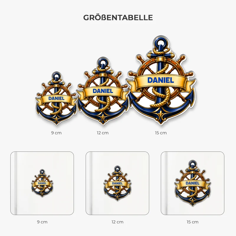Anker - Personalisiertes Geschenk | Acryl Magnet Männer Frauen