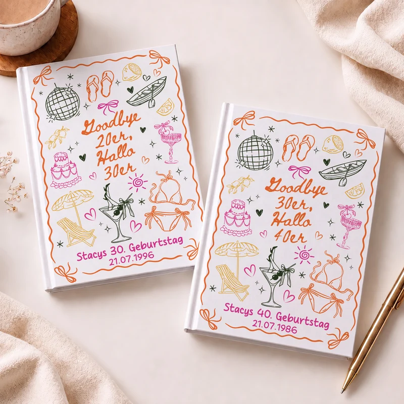 Goodbye 20er Hallo 30er - Personalisierte Geburtstagsgeschenke | Notizbuch A5