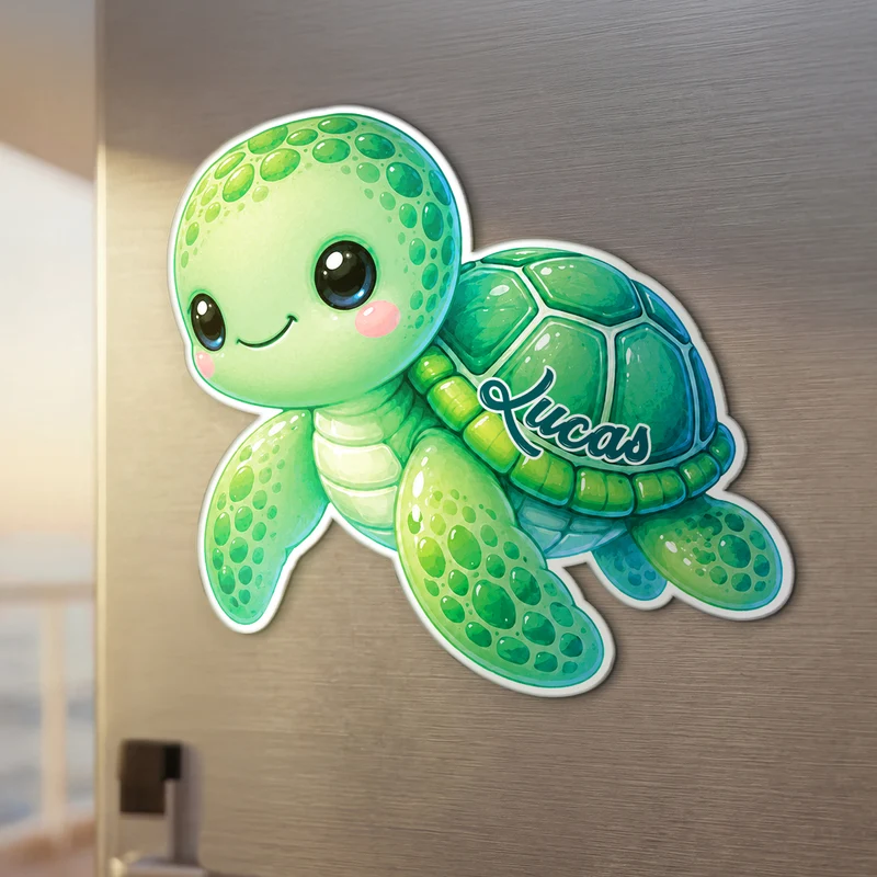 Meeressäuger - Personalisiertes Geschenk | Acryl Magnet Sommer