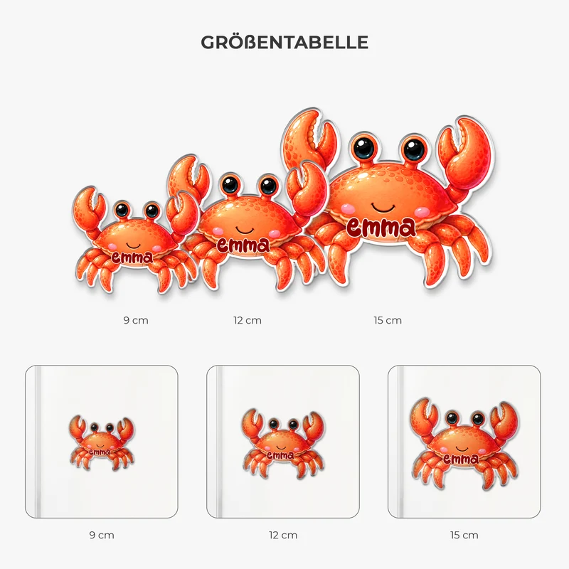 Meeressäuger - Personalisiertes Geschenk | Acryl Magnet Sommer