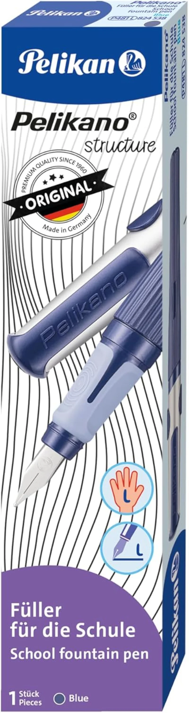 Pelikan Pelikano L Füller blau für Linkshänder