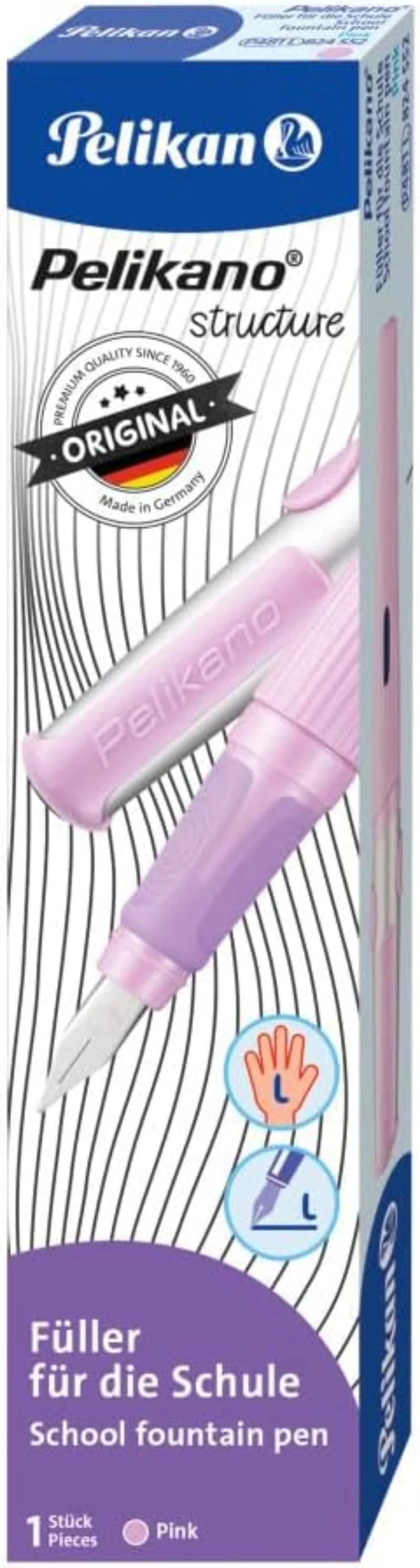 Pelikan Pelikano L Füller pink für Linkshänder